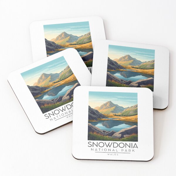 Item preview, A Vintage Illustration of Snowdonia National Park (Eryri) - Wales designed and sold by GoodOldVintage.