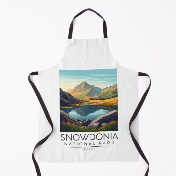 Item preview, A Vintage Illustration of Snowdonia National Park (Eryri) - Wales designed and sold by GoodOldVintage.