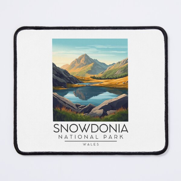 Item preview, A Vintage Illustration of Snowdonia National Park (Eryri) - Wales designed and sold by GoodOldVintage.
