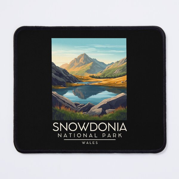 Item preview, A Vintage Illustration of Snowdonia National Park (Eryri) - Wales designed and sold by GoodOldVintage.