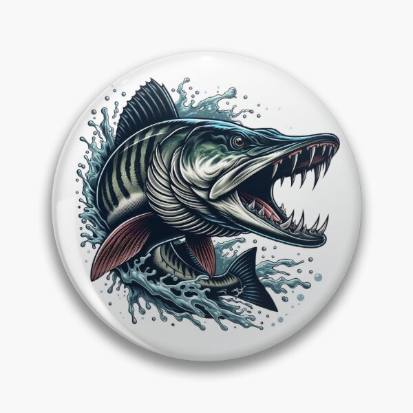 Item preview, Ferocious Muskie - Epic Fish Illustration designed and sold by WayoftheWater.