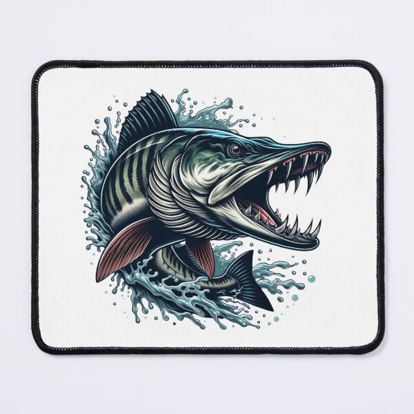 Item preview, Ferocious Muskie - Epic Fish Illustration designed and sold by WayoftheWater.