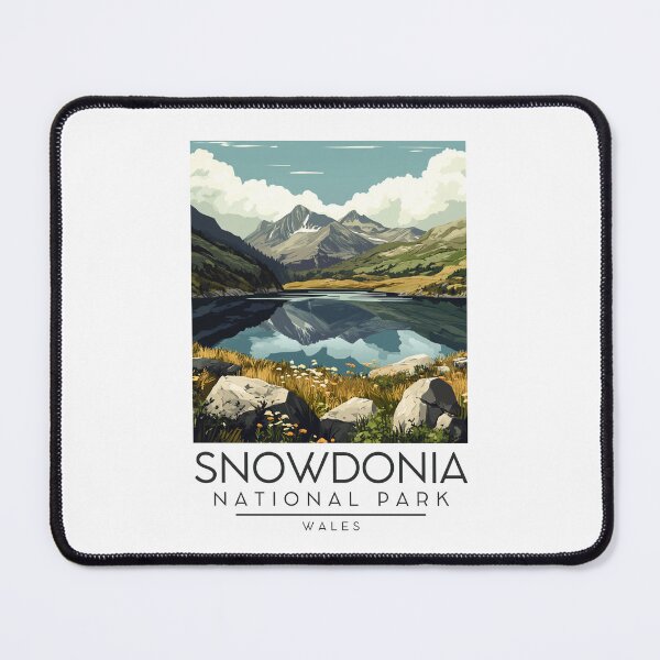 Item preview, A Vintage Illustration of Snowdonia National Park (Eryri) - Wales designed and sold by GoodOldVintage.