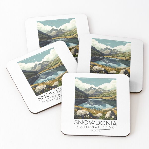 Item preview, A Vintage Illustration of Snowdonia National Park (Eryri) - Wales designed and sold by GoodOldVintage.