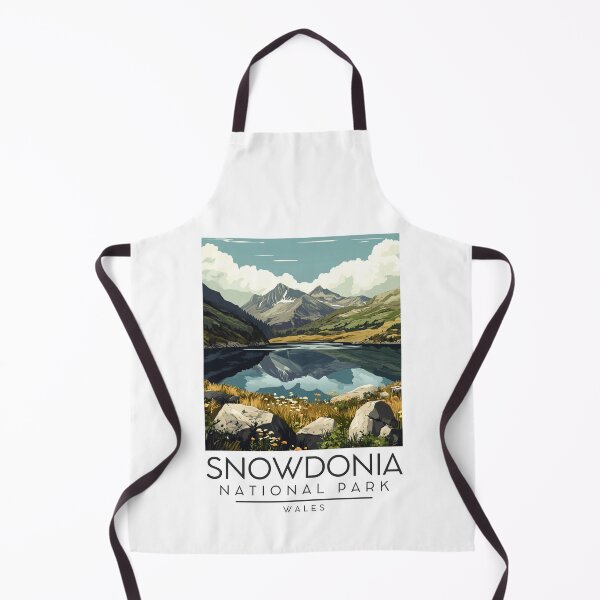 Item preview, A Vintage Illustration of Snowdonia National Park (Eryri) - Wales designed and sold by GoodOldVintage.