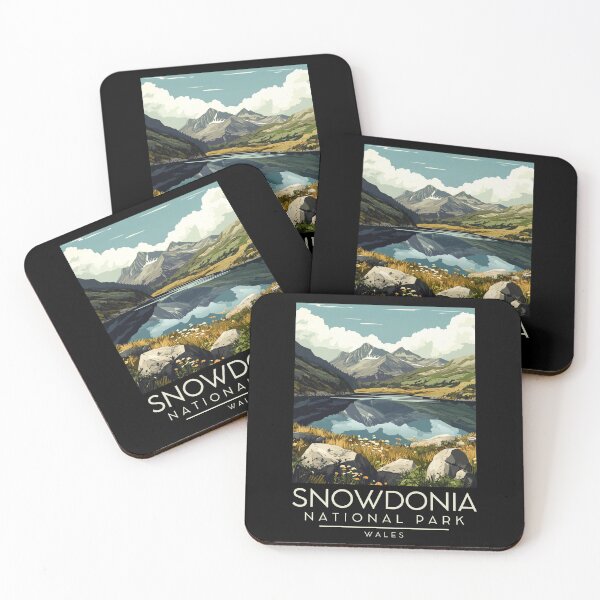 Item preview, A Vintage Illustration of Snowdonia National Park (Eryri) - Wales designed and sold by GoodOldVintage.
