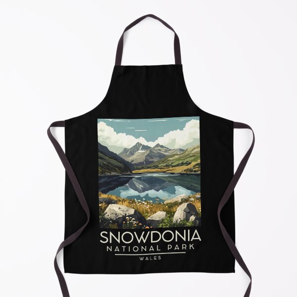 Item preview, A Vintage Illustration of Snowdonia National Park (Eryri) - Wales designed and sold by GoodOldVintage.