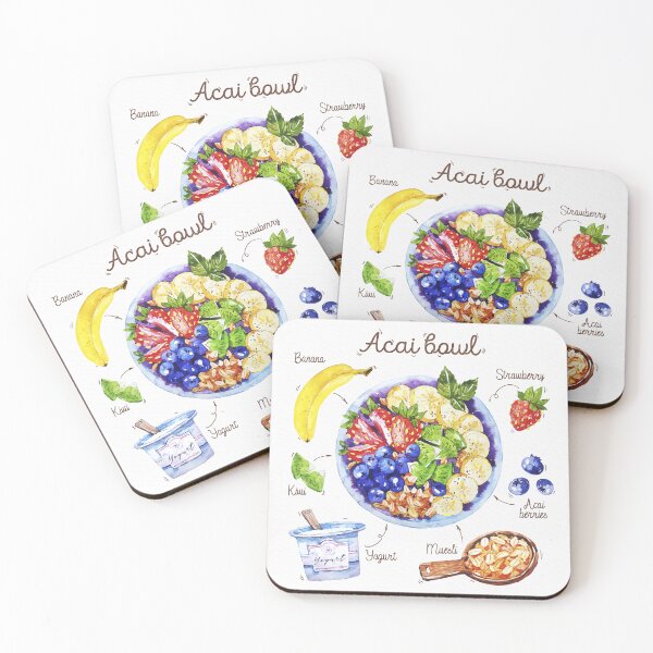 Item preview, Acai Bowl Recipe designed and sold by kimberpix.