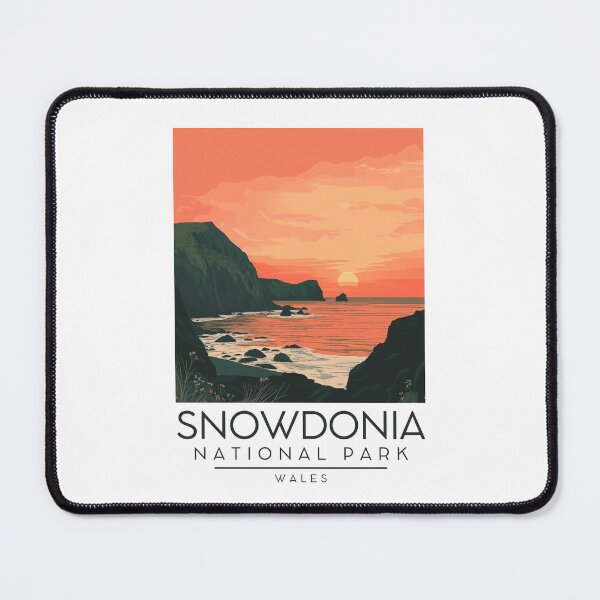 Item preview, A Vintage Illustration of Snowdonia National Park (Eryri) - Wales designed and sold by GoodOldVintage.