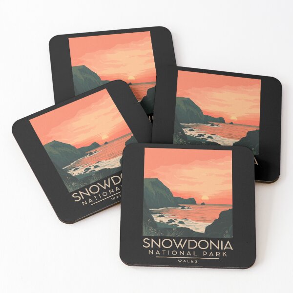 Item preview, A Vintage Illustration of Snowdonia National Park (Eryri) - Wales designed and sold by GoodOldVintage.