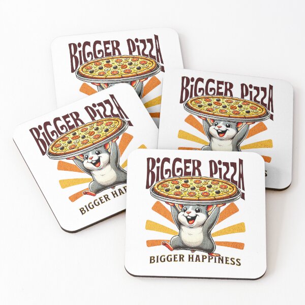Item preview, Bigger pizza, stronger hamster! designed and sold by celcino-studio.