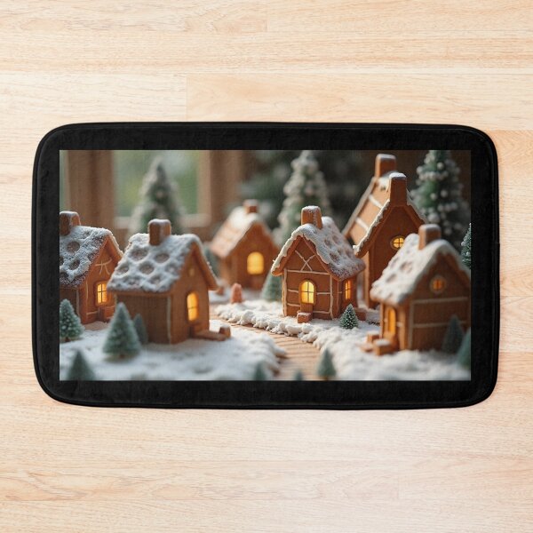 Item preview, Gingerbread Village  designed and sold by Bobs AI Art.