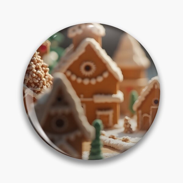 Item preview, Gingerbread Village  designed and sold by Bobs AI Art.