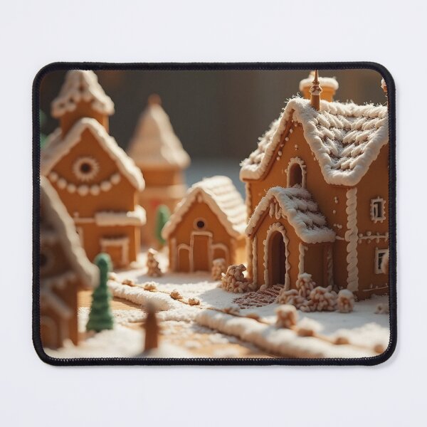 Item preview, Gingerbread Village designed and sold by Bobs AI Art.