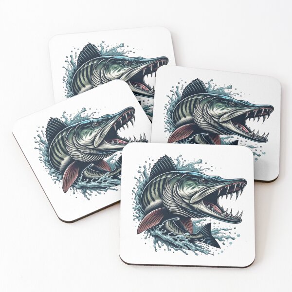 Item preview, Ferocious Muskie - Epic Fish Illustration designed and sold by WayoftheWater.