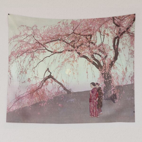 Item preview, Yoshida Hiroshi - Kumoi Cherry Trees  designed and sold by Onodera.