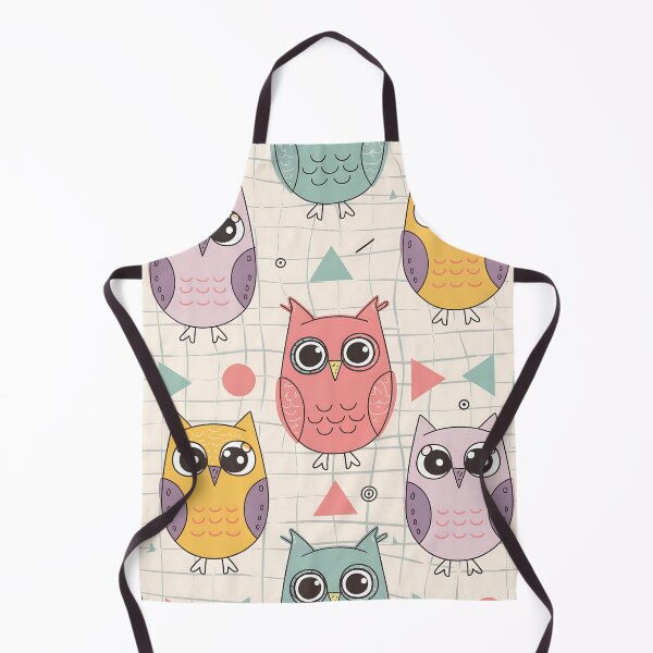 Item preview, Colorful owl pattern designed and sold by Haji Kamora.