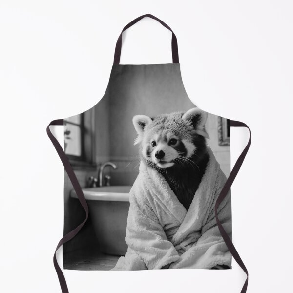Item preview, Red Panda Relaxing in Cozy Bathrobe designed and sold by vk09.