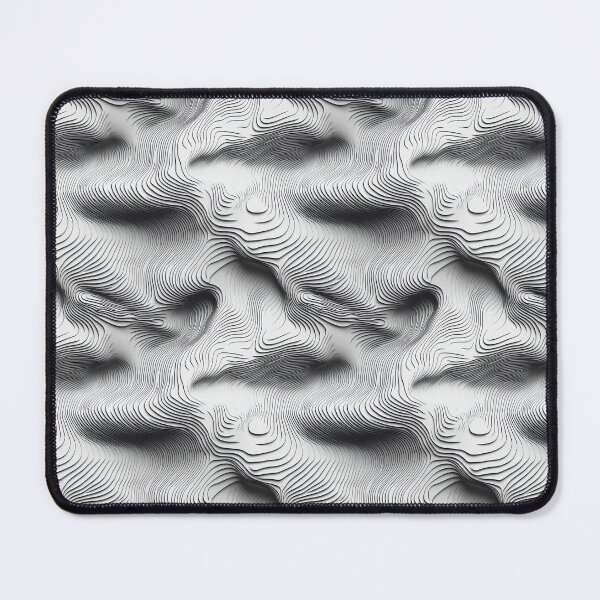 Item preview, Black and White Flowing Lines designed and sold by MidArtForge.