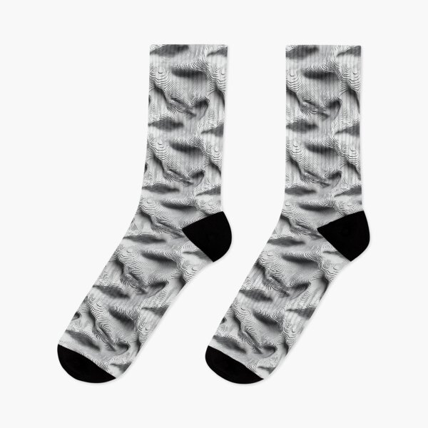 Item preview, Black and White Flowing Lines designed and sold by MidArtForge.