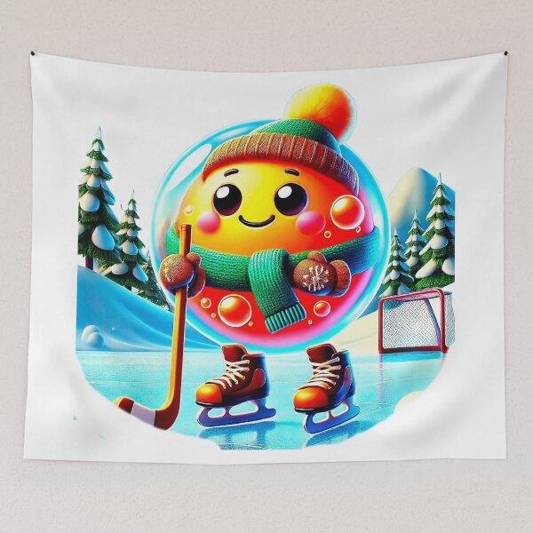 Item preview, "Bubbly Hockey Hero" designed and sold by MaviArt-ADesign.