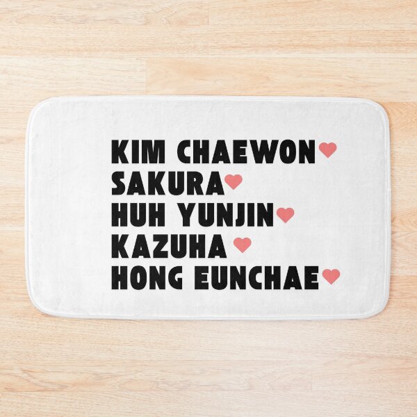 Item preview, LE SSERAFIM with Member Names Kpop Group Design  designed and sold by AJUNICE STUDIO.