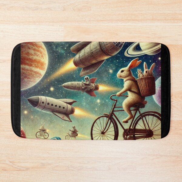 Item preview, Cosmic Bunny Ride – Journey Through Space designed and sold by Dogandesighn.