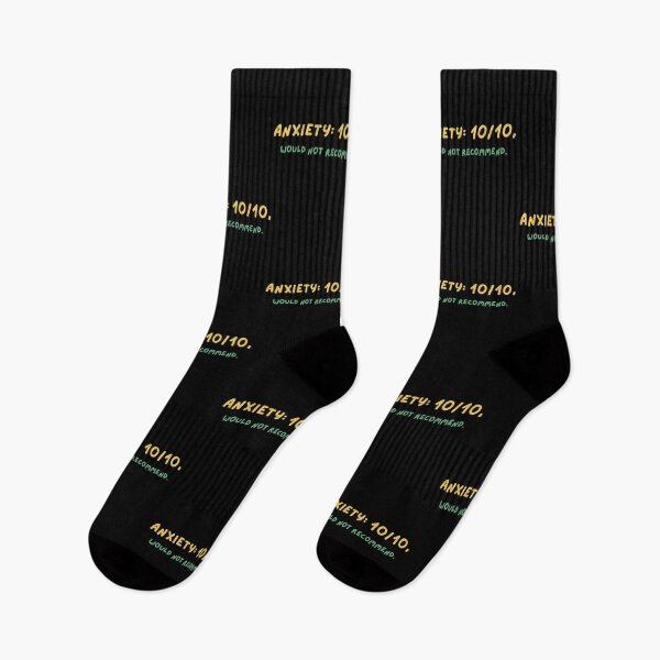 Item preview, Anxiety: 10/10, Would Not Recommend. Yellow and Green. designed and sold by TalitaArte.