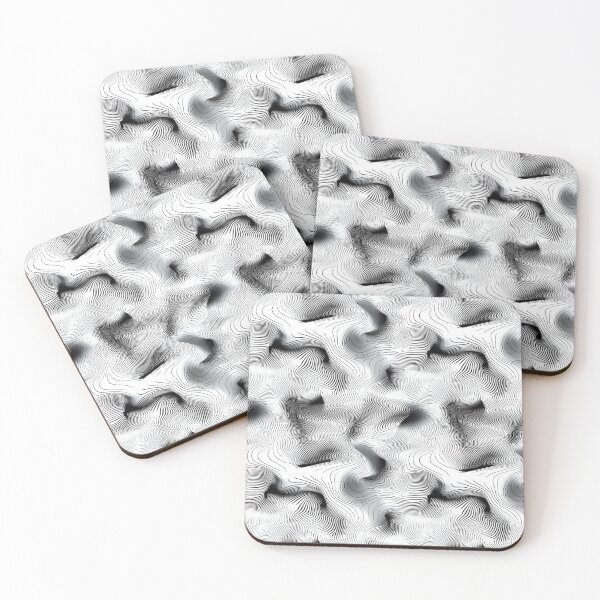 Item preview, Black and White Flowing Lines designed and sold by MidArtForge.