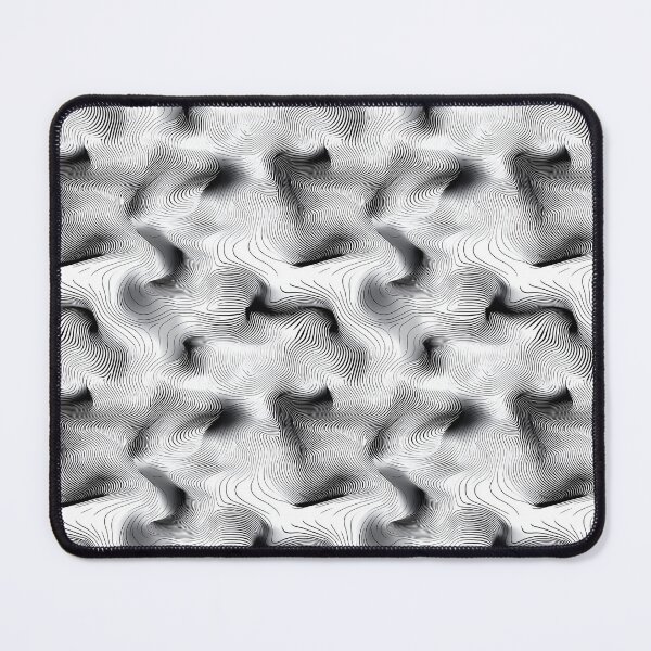 Item preview, Black and White Flowing Lines designed and sold by MidArtForge.