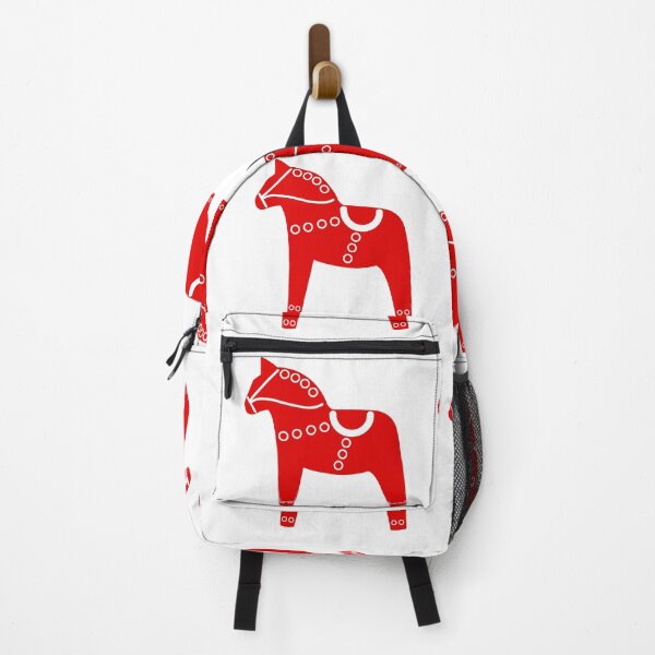 Aperçu de l'œuvre Art populaire scandinave - Cheval de Dala rouge créée et vendue par mikistudio.
