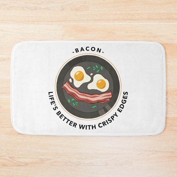 Item preview, Bacon. Life's better with crispy edges designed and sold by FirstTimeTees.