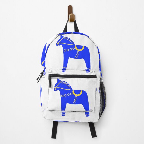 Item preview, Scandinavian folk art -  Dala horse blue designed and sold by mikistudio.