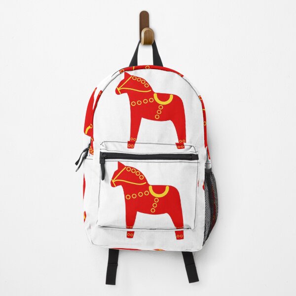 Aperçu de l'œuvre Art populaire scandinave - Cheval de Dala rouge créée et vendue par mikistudio.
