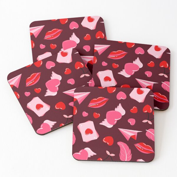 Item preview, Playful Love Icons Pattern designed and sold by Nastasiakhmnk.