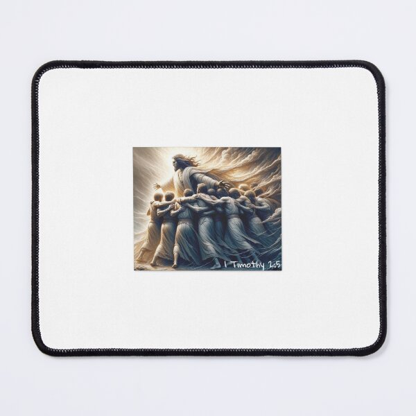 Item preview, I Timothy 2:5 as described to AI by me designed and sold by TorahCraft.