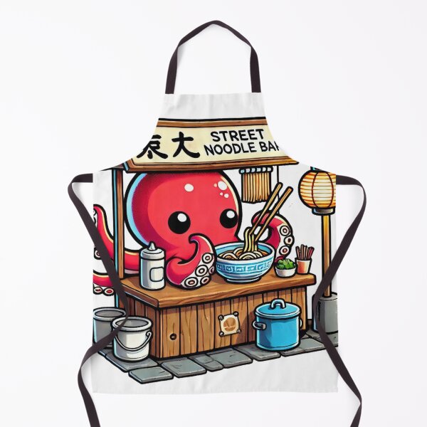 Item preview, Kawaii Octopus Noodle Street Stall designed and sold by Kawaiidiss.