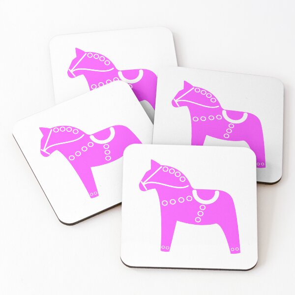 Aperçu de l'œuvre Art populaire scandinave - Rose cheval Dala créée et vendue par mikistudio.
