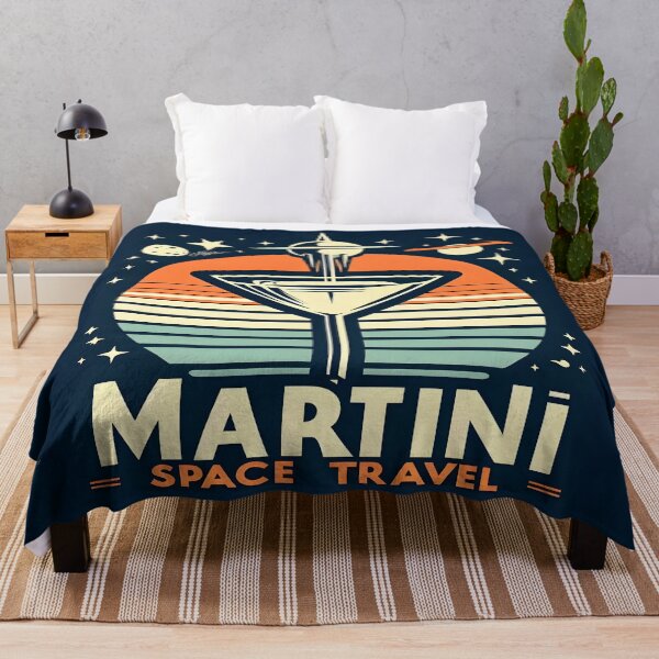 Item preview, Mid Century Space Age Martini Space Travel Logo designed and sold by Lee Hiller Designs.