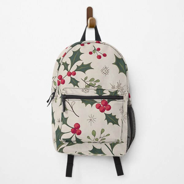Item preview, Vibrant holly and berries pattern designed and sold by Haji Kamora.