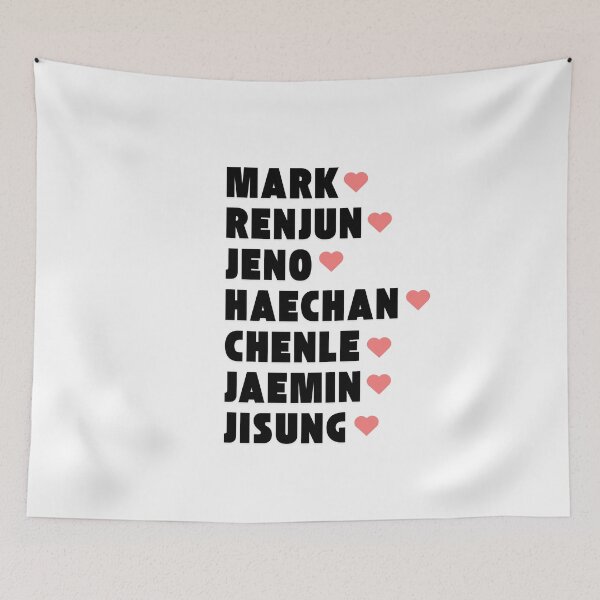 Item preview, NCT DREAM with Member Names Kpop Group Design  designed and sold by AJUNICE STUDIO.