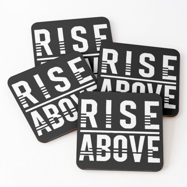 Item preview, Rise Above - Empowerment Typography - White designed and sold by GeniusCorner.