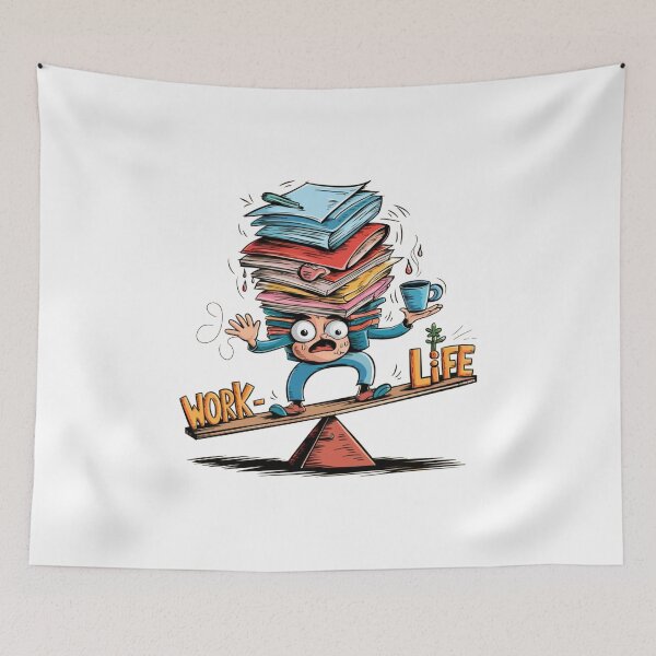 Item preview, Work Life Imbalance designed and sold by Mateusz Majcherek.