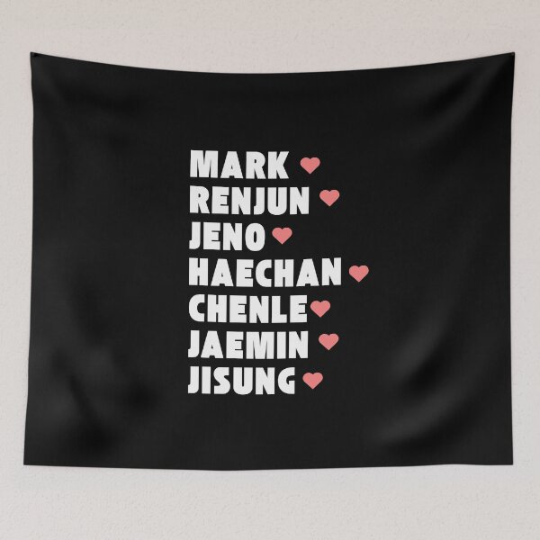Item preview, NCT DREAM with Member Names Kpop Group Design  designed and sold by AJUNICE STUDIO.