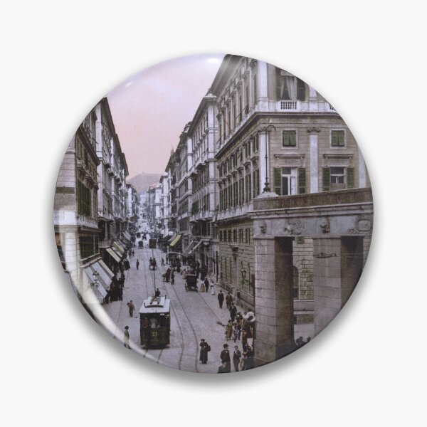 Item preview, Street in Genoa designed and sold by 19th Century in Color.