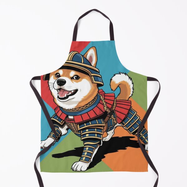 Item preview, Samurai Dog in Armor - Adorable Warrior Dog Art designed and sold by ArtsyWishesShop.