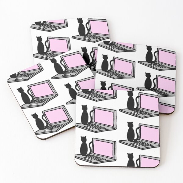 Item preview, Cat sat on laptop designed and sold by rosacooper.