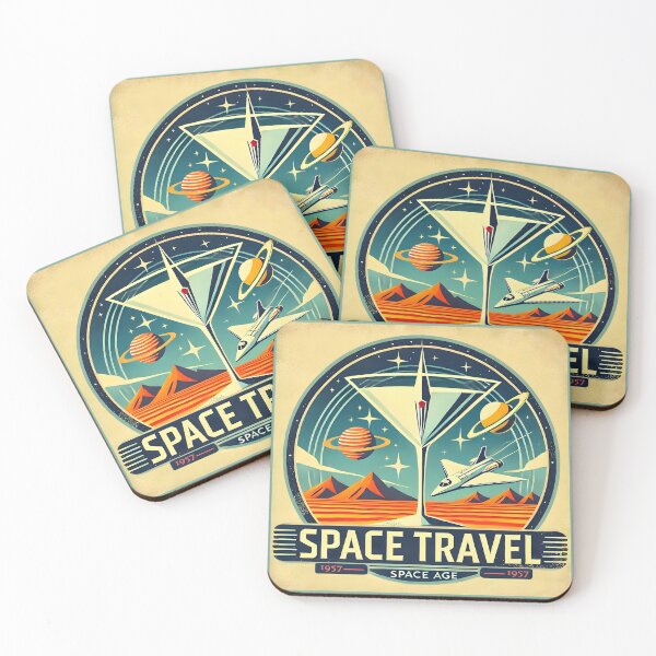 Item preview, Mid Century Space Age Martini Space Travel 1957 Logo designed and sold by Lee Hiller Designs.