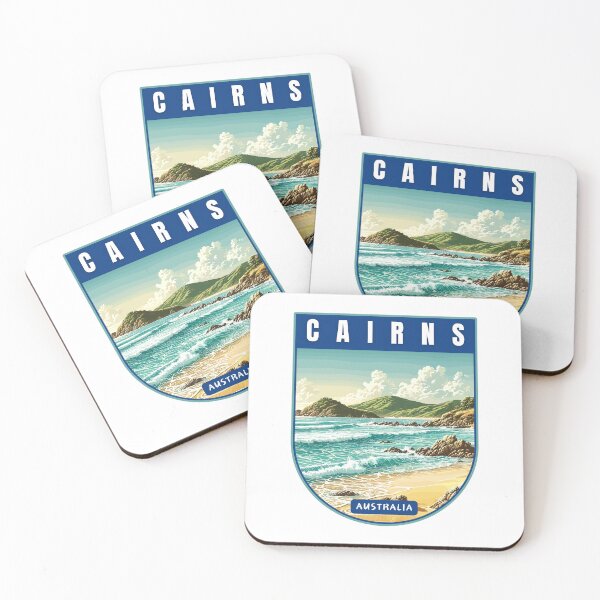 Item preview, Cairns in Queensland Australia Art Travel Badge designed and sold by MaateoDesign.