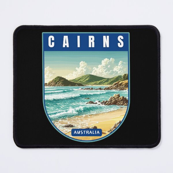 Item preview, Cairns in Queensland Australia Art Travel Badge designed and sold by MaateoDesign.